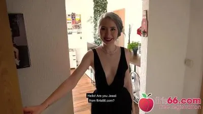 German teen thot jessii van riva enjoys naughty date video porn